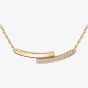 BOSS Saya Gold-Tone Double Bar Necklace 1580280