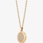 BOSS Medallion Rose Gold Plated Pendant Necklace 1580383