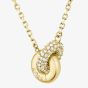 BOSS Live Precious Gold Plated Circle Link Pendant Necklace 1580755