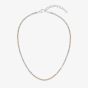 BOSS Kaspr Silver Tone Champagne Crystal Necklace 1580630