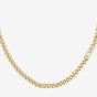 BOSS Kassy Gold Tone Logo Curb Chain 1580572