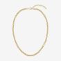 BOSS Kassy Gold Tone Logo Curb Chain 1580572