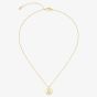 BOSS Double B Divine Gold Tone Pendant Necklace 1580837