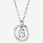BOSS Double B Divine Silver Tone Pendant Necklace 1580836
