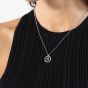 BOSS Double B Divine Silver Tone Pendant Necklace 1580836