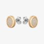 BOSS Medallion Gold Plated Circle Earrings 1580382