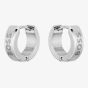 BOSS Odell Silver Logo Small Hoop Earrings 1580654