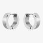 BOSS Odell Silver Logo Small Hoop Earrings 1580654