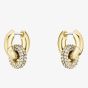 BOSS Live Precious Gold Plated Linked Circles Hoop Earrings 1580759