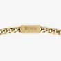 BOSS Mens Gold-Tone 24 Inch Curb Chain Necklace 1580173