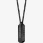 BOSS Orlado Black-Tone Tag Necklace 1580356