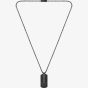 BOSS Orlado Black-Tone Tag Necklace 1580356