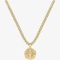 BOSS Gold Tone Compass Pendant Necklace 1580549