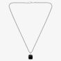 BOSS Odell Black Sqaure Pendant Chain Necklace 1580648
