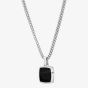 BOSS Odell Black Sqaure Pendant Chain Necklace 1580648