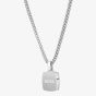 BOSS Odell Black Sqaure Pendant Chain Necklace 1580648