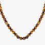 BOSS Tiger Eye Rondelles Beaded Necklace 1580663