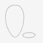 BOSS Gift Set Stainless Steel Curb Chain Necklace & Bracelet Chain 1570197