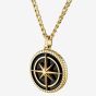 BOSS North Gold Tone Compass Pendant Necklace 1580842
