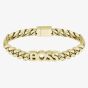 BOSS Kassy Gold Plated Logo Curb Chain Bracelet 1580505M