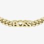 BOSS Kassy Gold Plated Logo Curb Chain Bracelet 1580505M