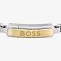 BOSS Devon Two Colour Logo Plate Bracelet 1580597M