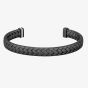 BOSS Mens Tailored Black Braided Bangle 1580673