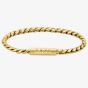 BOSS Mens Doran Gold Logo Clasp Bracelet 1580696