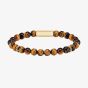 BOSS Sphee Tiger Eye Rondelles Beaded Bracelet 1580661M