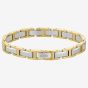 BOSS Nolan Two Tone Stainless Steel Linked Chain Bracelet 1580793