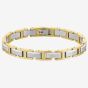 BOSS Nolan Two Tone Stainless Steel Linked Chain Bracelet 1580793