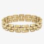 BOSS Violet Yellow Gold Tone Plated Stainless Steel Link Bracelet 1580897