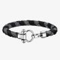 OMEGA Sailing Black & Grey Braided Nylon Bracelet BA05CW0000104