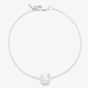 Lauren Ralph Lauren Silver & Cubic Zirconia Logo Horseshoe Bracelet 14B00204
