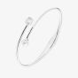 Lauren Ralph Lauren Silver Pearl & Cubic Zirconia Open Twist Bangle 14B00365