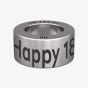Notch Celebration Happy 18th Birthday Silver Charm 00038-SS