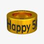 Notch Celebration Happy 50th Birthday Gold Charm 00041-GO
