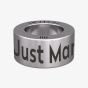 Notch Celebration Just Married Rings Silver Charm 00046-SS