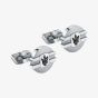 Maserati Gioielli Silver Logo Cufflinks JM223ATK21