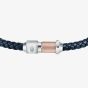 Maserati Blue Braided Leather Rope Bracelet JM223AVE16