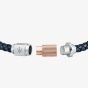 Maserati Blue Braided Leather Rope Bracelet JM223AVE16