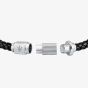 Maserati Black Braided Leather Rope Bracelet JM223AVE17