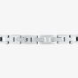 Maserati Silver Three Row Square Link Bracelet JM422ATZ16