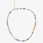 Maanesten Gold Plated Tita Multi Stone Necklace 2680A