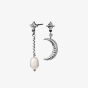 Maanesten Nyla Silver Freshwater Pearl Moon Dropper Earrings 9667C