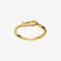 Maanesten Hera Gold Plated Twisted Snake Ring 4814A