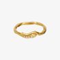 Maanesten Hera Gold Plated Twisted Snake Ring 4814A