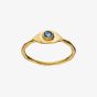Maanesten Argos Gold Plated Blue Labradorite Eye Ring 4809A