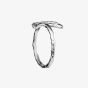 Maanesten Jacinta Silver Texturedd Crescent Moon Ring 4811C