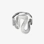 Maanesten Sasja Silver Textured Wave Ring 4796C